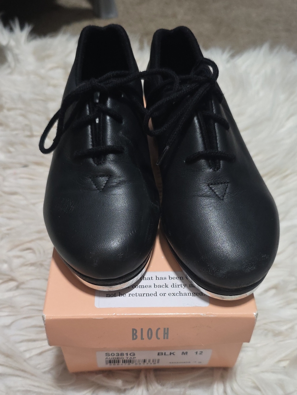 Bloch Audeo Lace Up Leather Tap Shoes- 12 Toddler